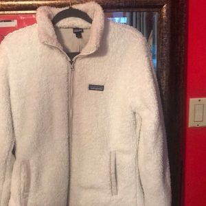 Patagonia Fuzzy zip up jacket, size L
